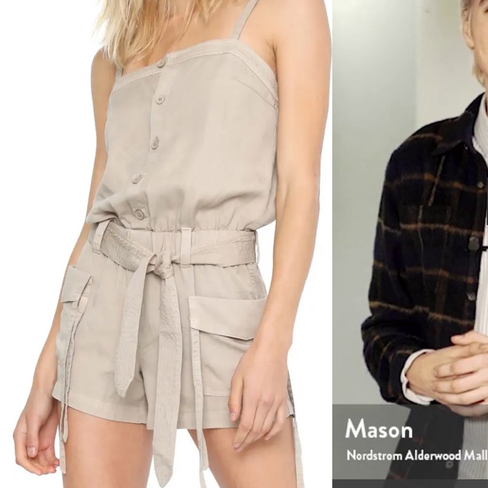 NWT Pam & Gela Square Neck Romper